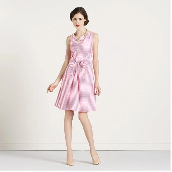 kate spade Dresses Kate Spade Jillian Bow Seersucker Striped
